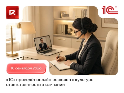 «1С» проведёт онлайн-воркшоп о культуре ответственности в компании