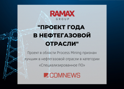 Проект в области Process Mining признан лучшим в нефтегазовой отрасли в категории «Специализированное ПО»